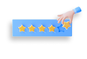 3d render hand adding removing rating star copy