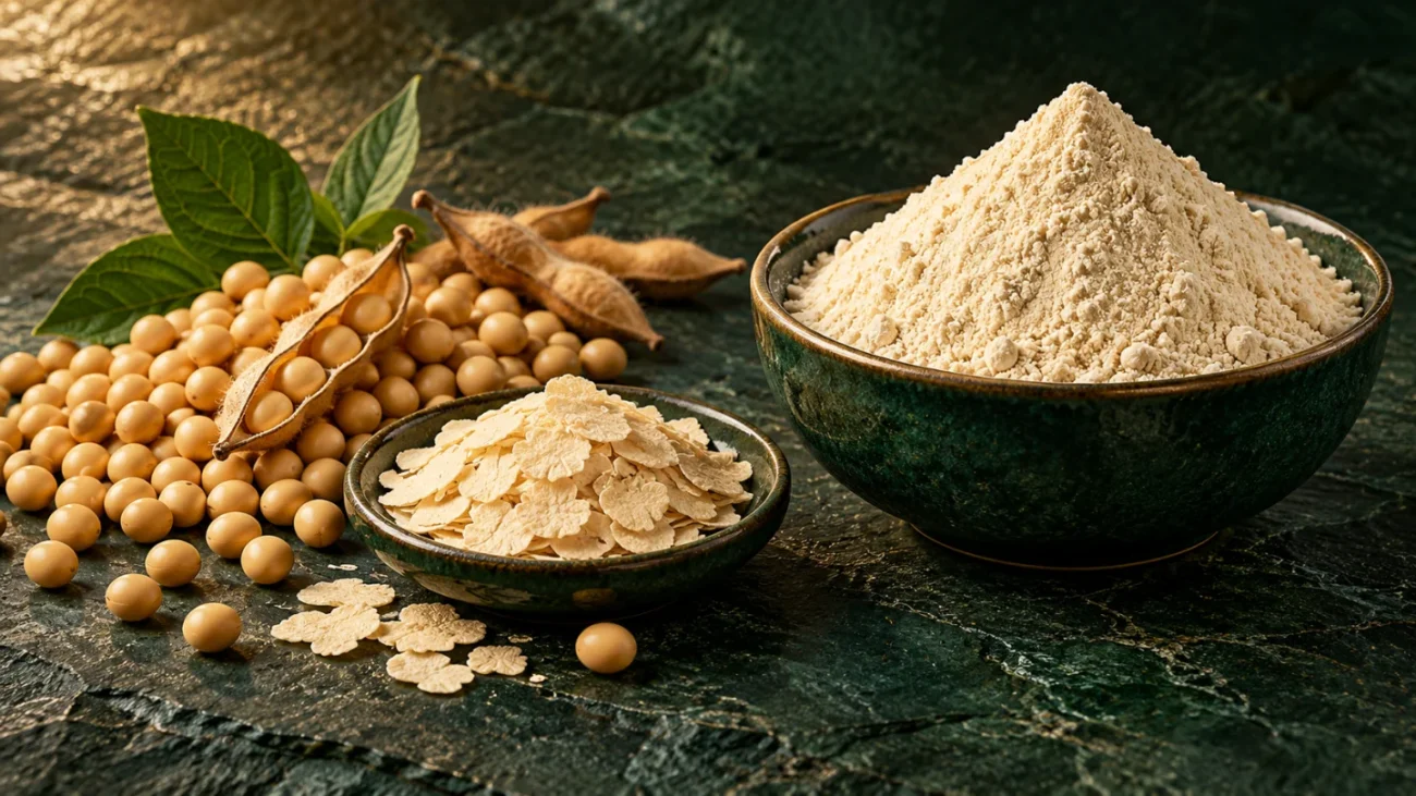 ایزولهٔ سویا با جداسازی و تغلیظ پروتئین تولید می‌شود